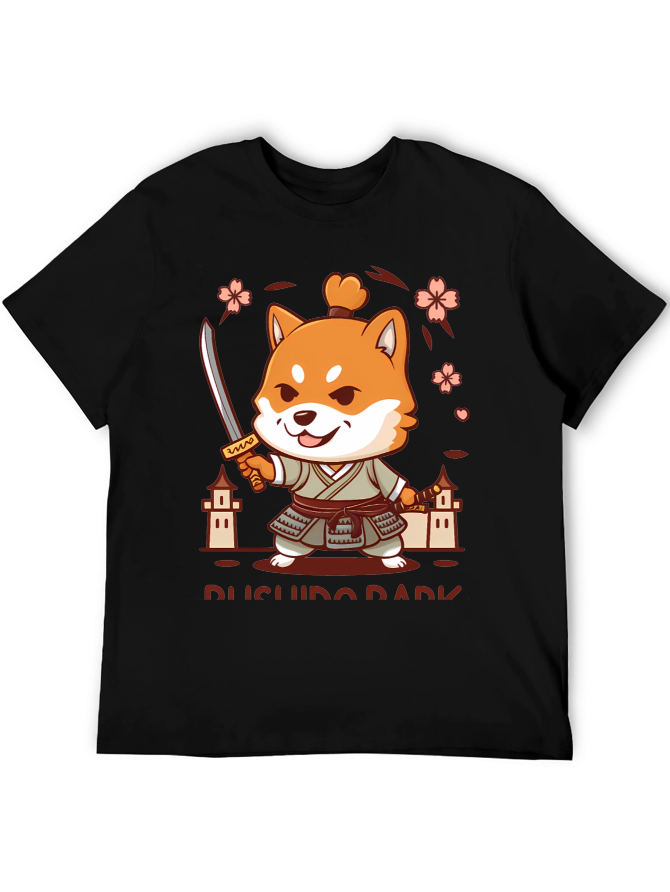 Bushido Dark T-Shirt - Shiba Samurai Design