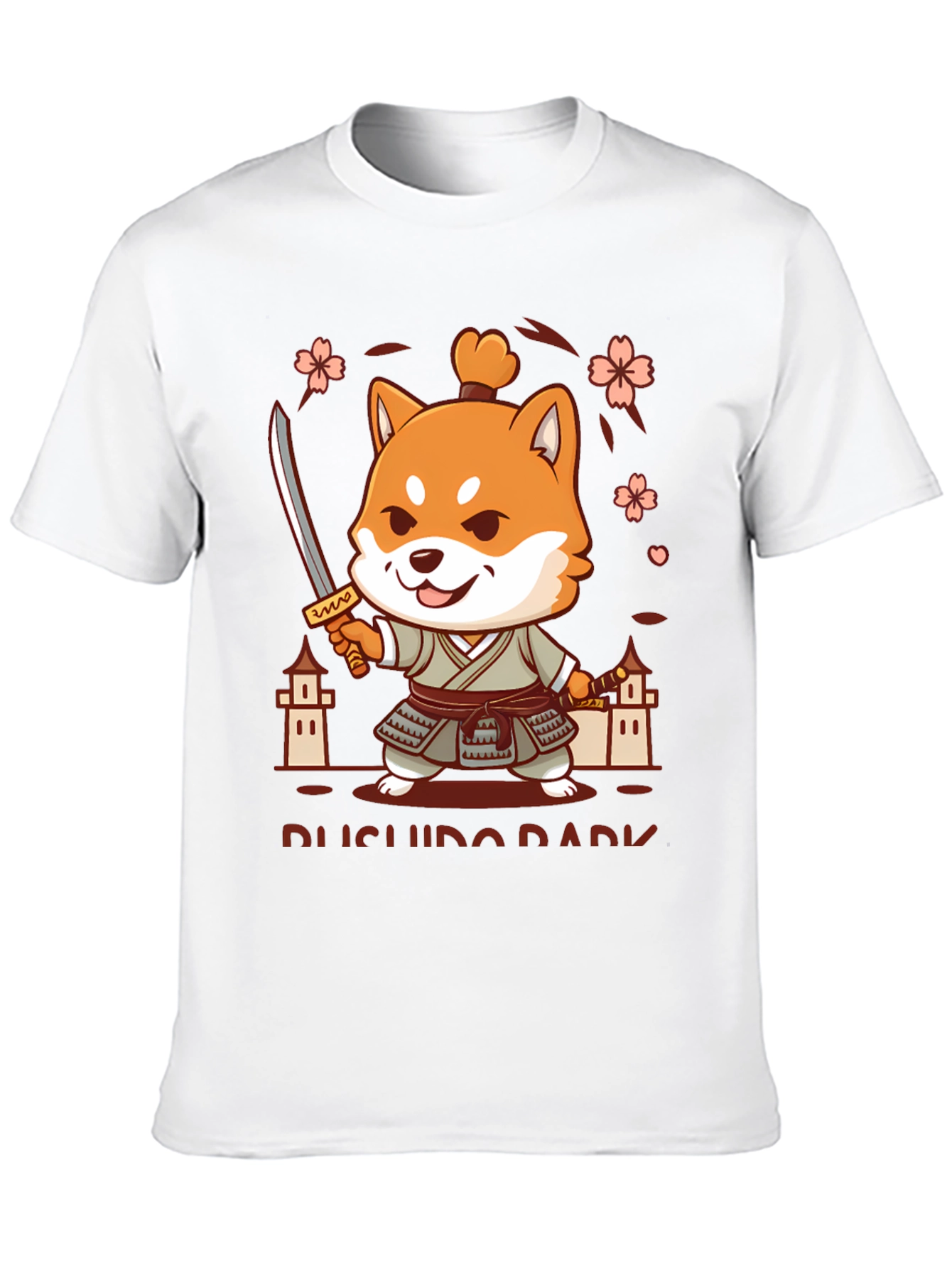 Bushido Dark T-Shirt - Shiba Samurai Design
