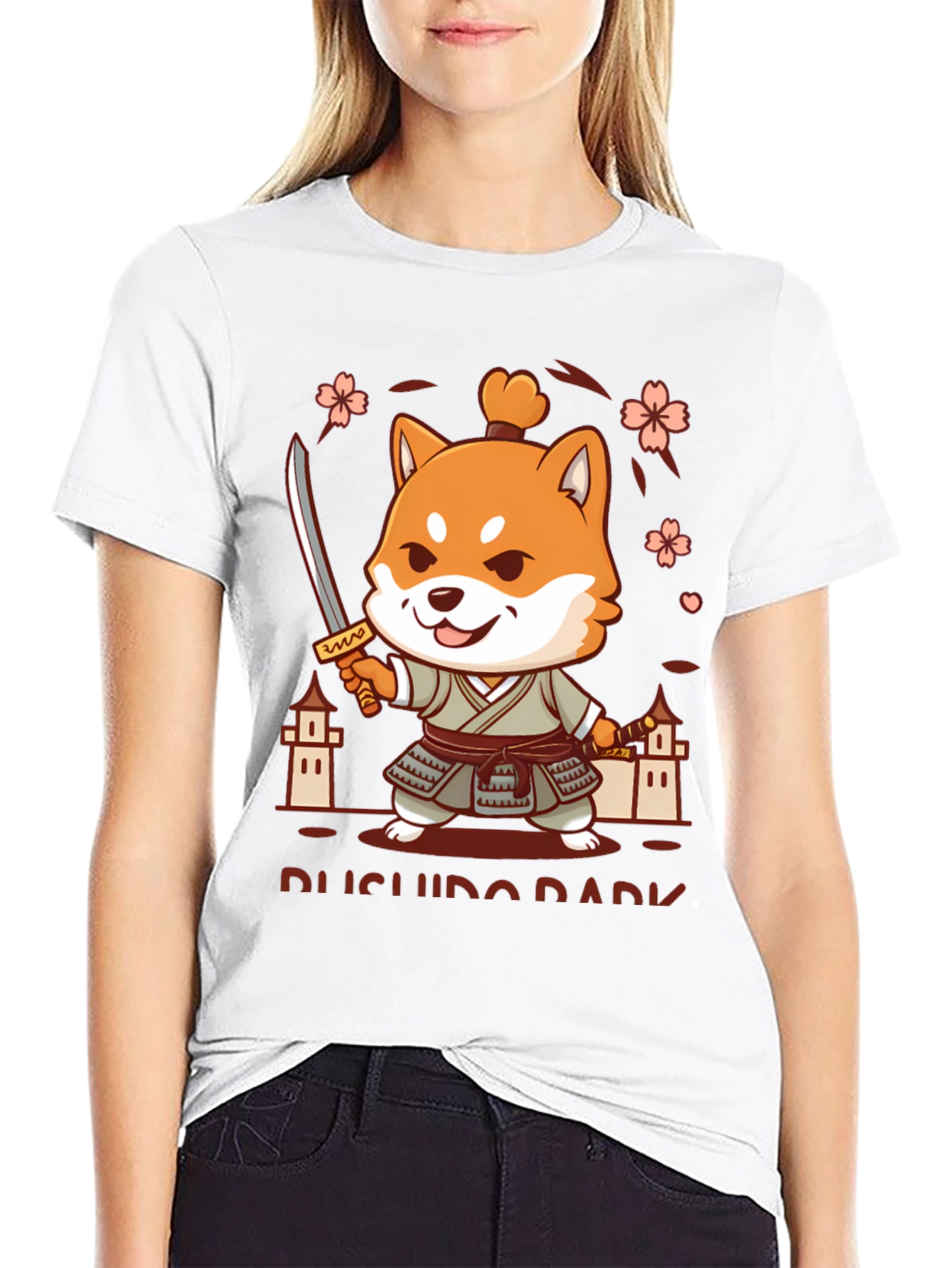Bushido Dark T-Shirt - Shiba Samurai Design
