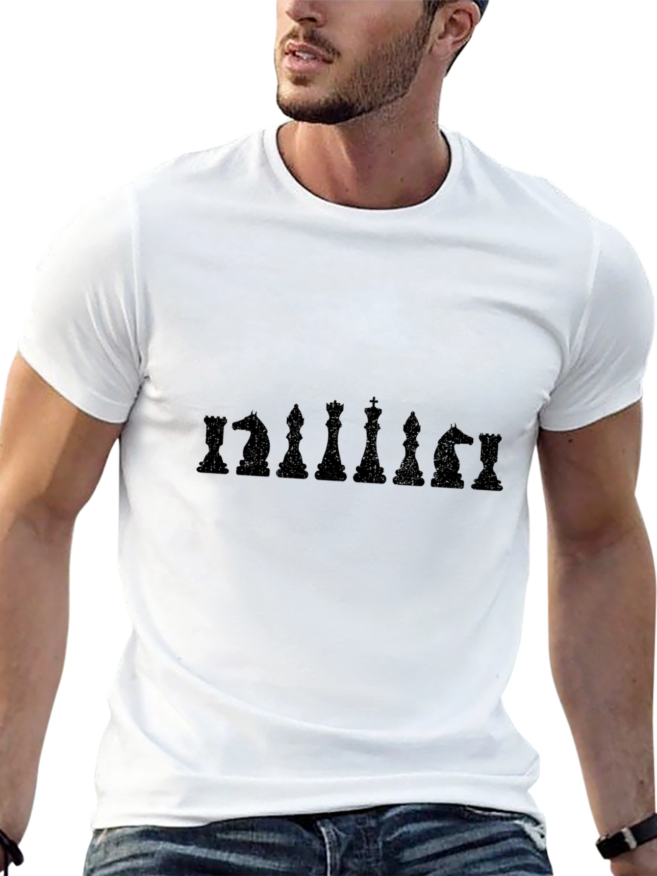 Chess Piece Silhouette T-Shirt