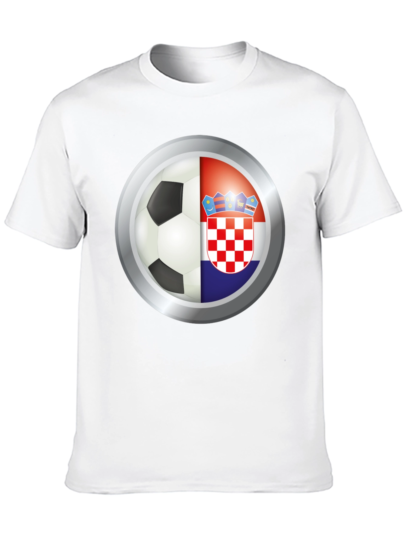 Croatia Soccer Pride Tee - Black Graphic T-Shirt