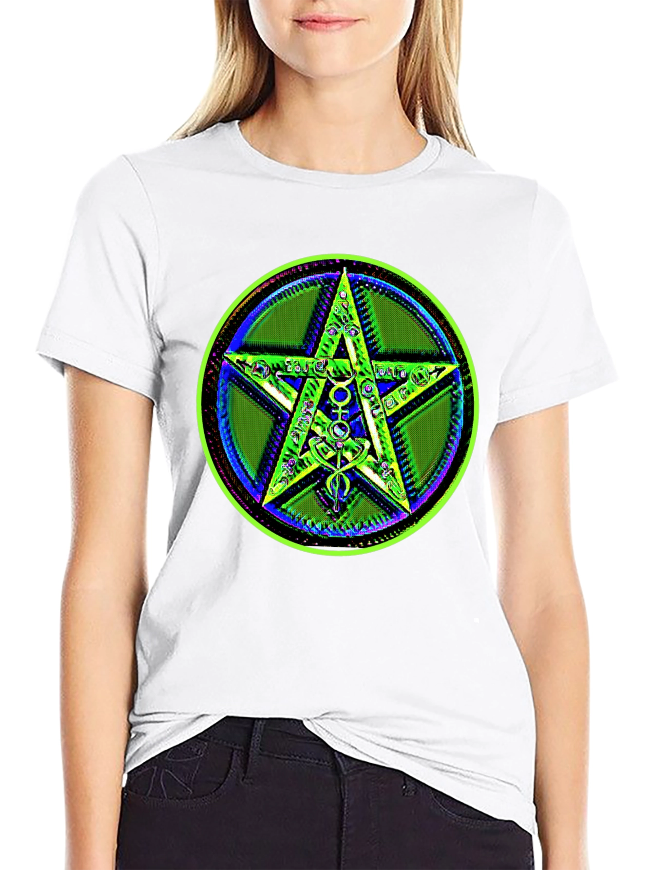 Mystic Star Graphic Tee - Black