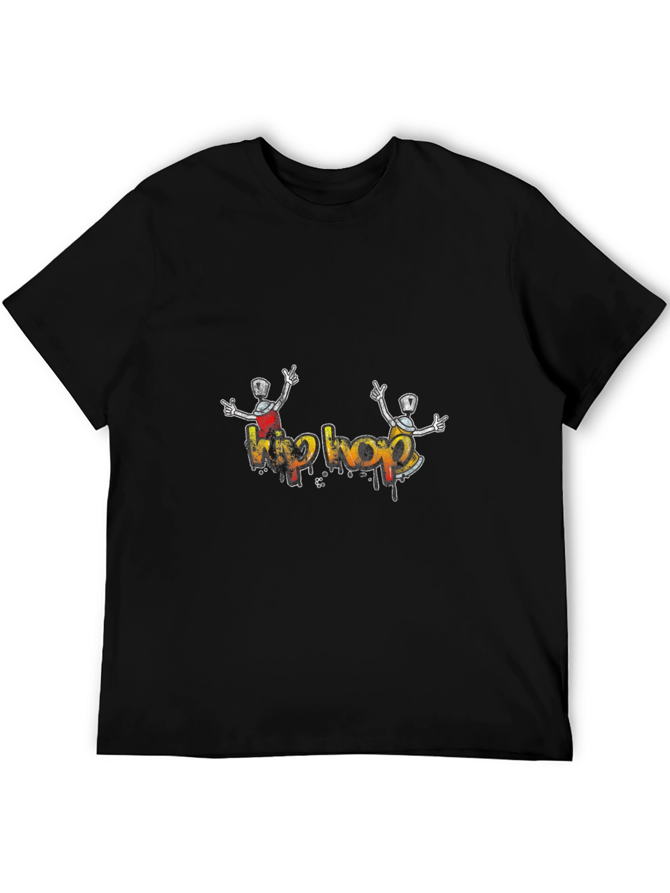 Hip Hop Graffiti T-Shirt - Black Graphic Tee