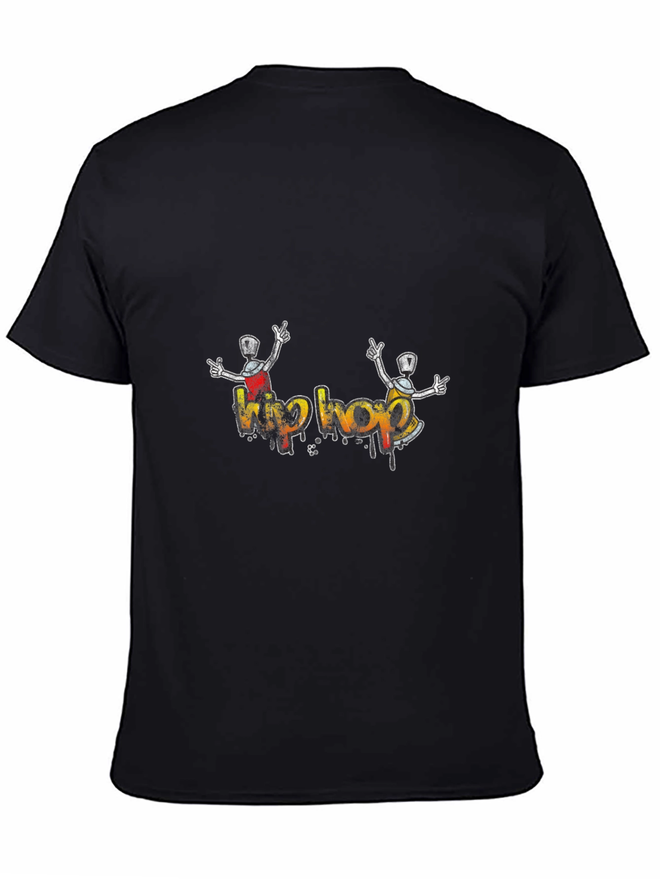 Hip Hop Graffiti T-Shirt - Black Graphic Tee