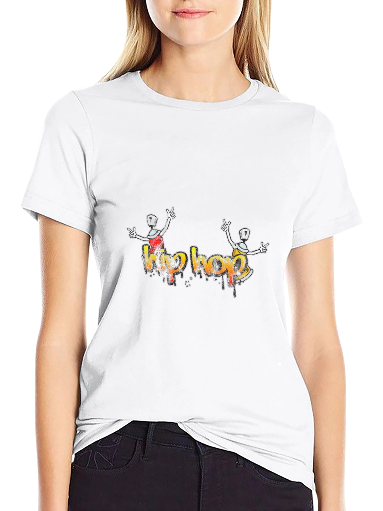 Hip Hop Graffiti T-Shirt - Black Graphic Tee