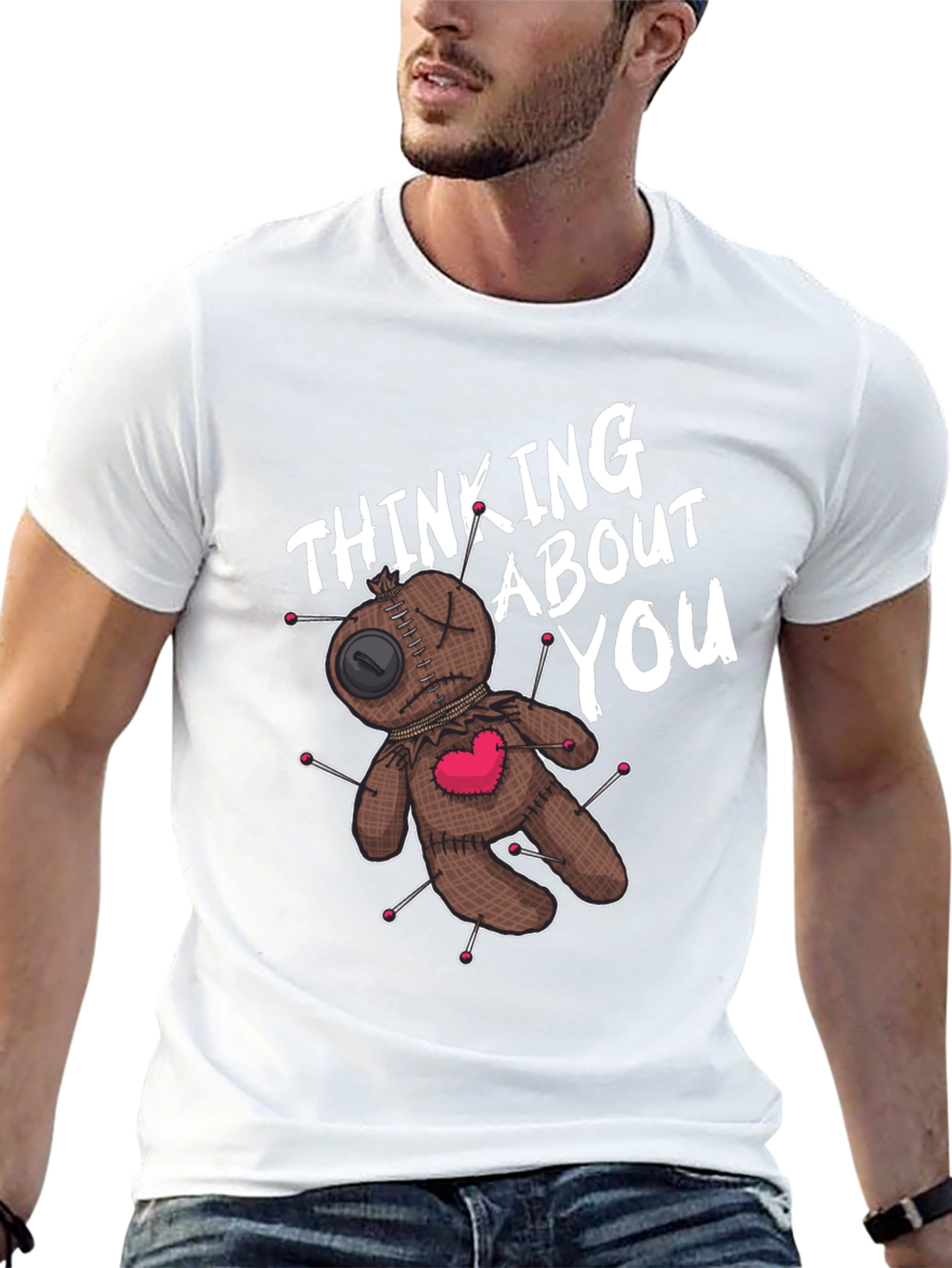 Voodoo Doll Thinking About You Graphic Tee
