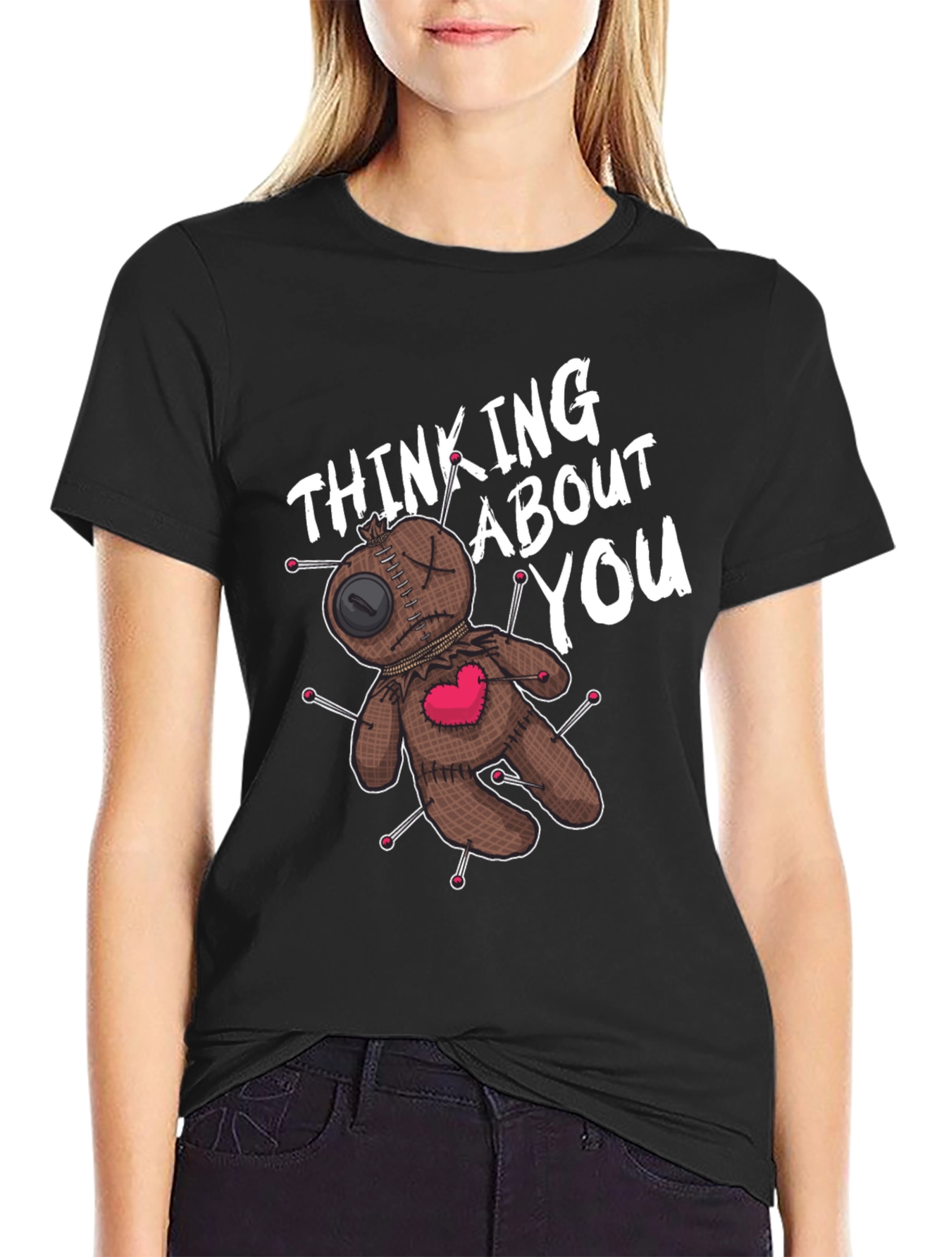 Voodoo Doll Thinking About You Graphic Tee