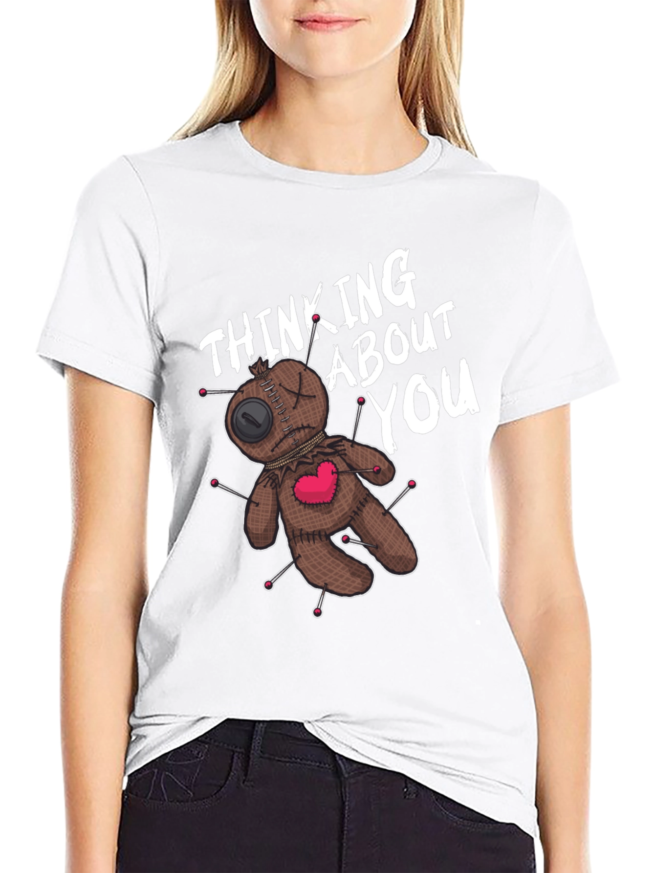 Voodoo Doll Thinking About You Graphic Tee
