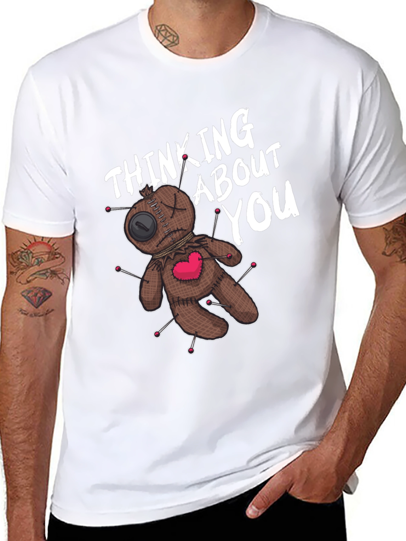 Voodoo Doll Thinking About You Graphic Tee