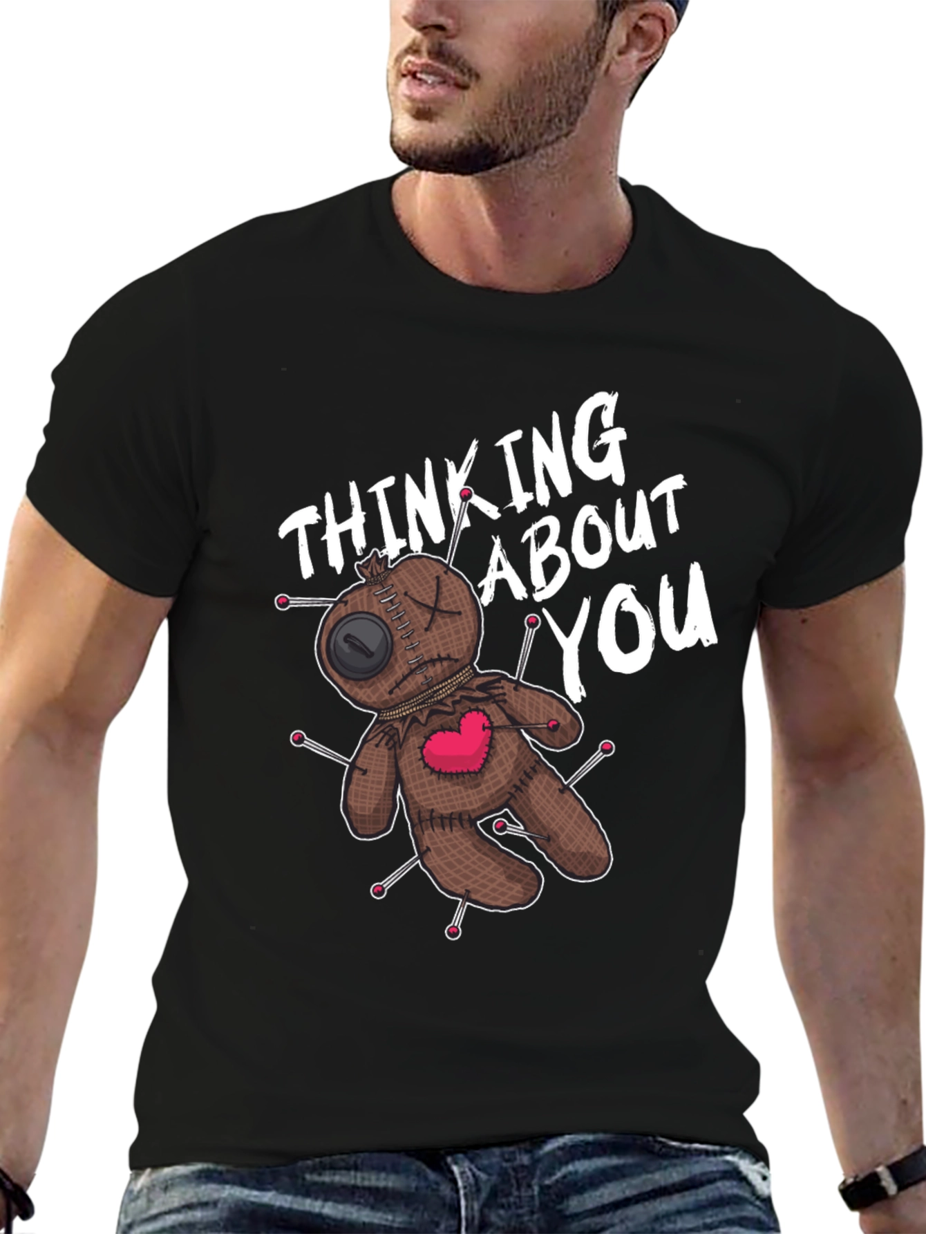 Voodoo Doll Thinking About You Graphic Tee