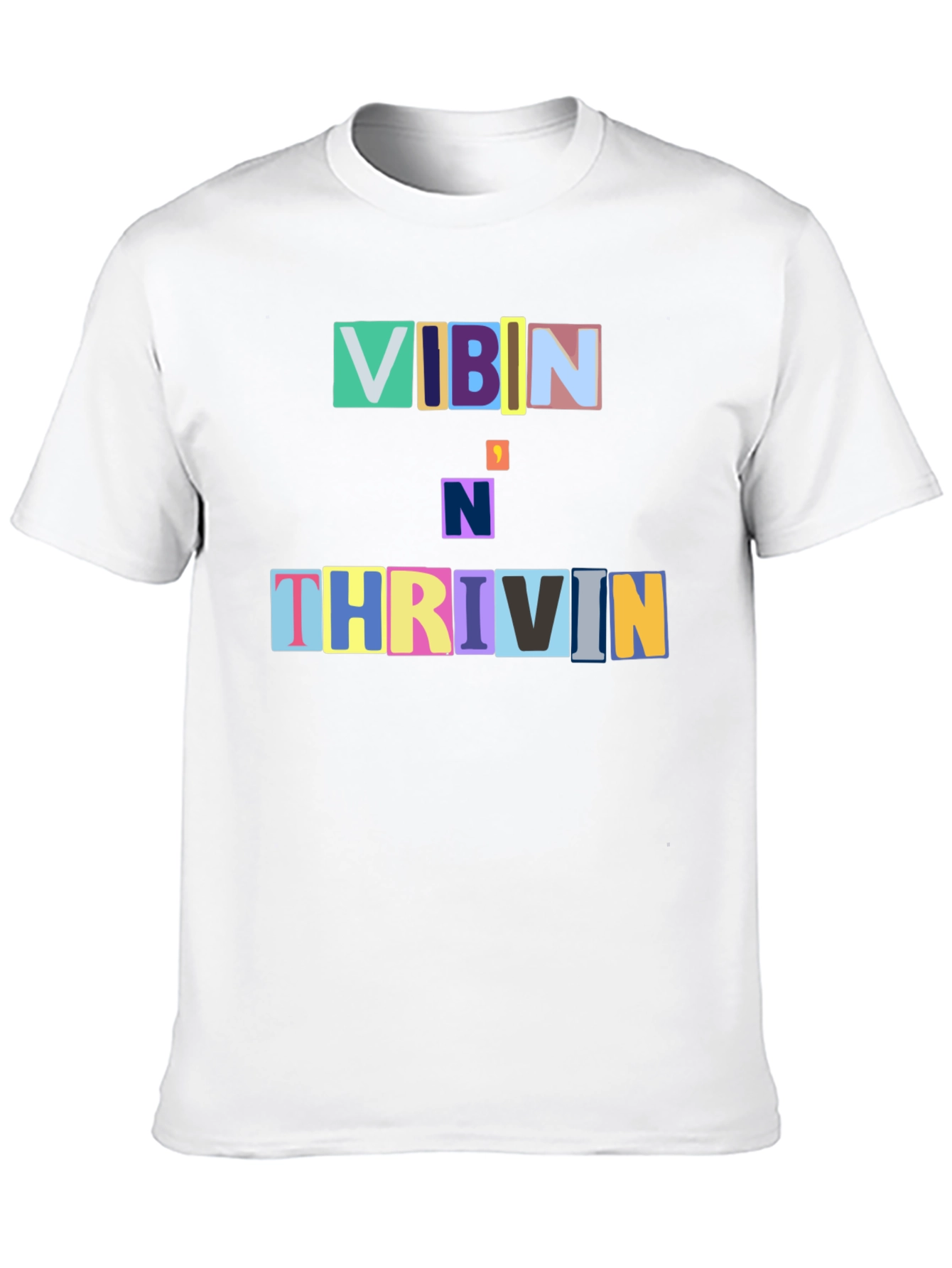 Vibin N Thrivin Graphic Tee - Trendy Design