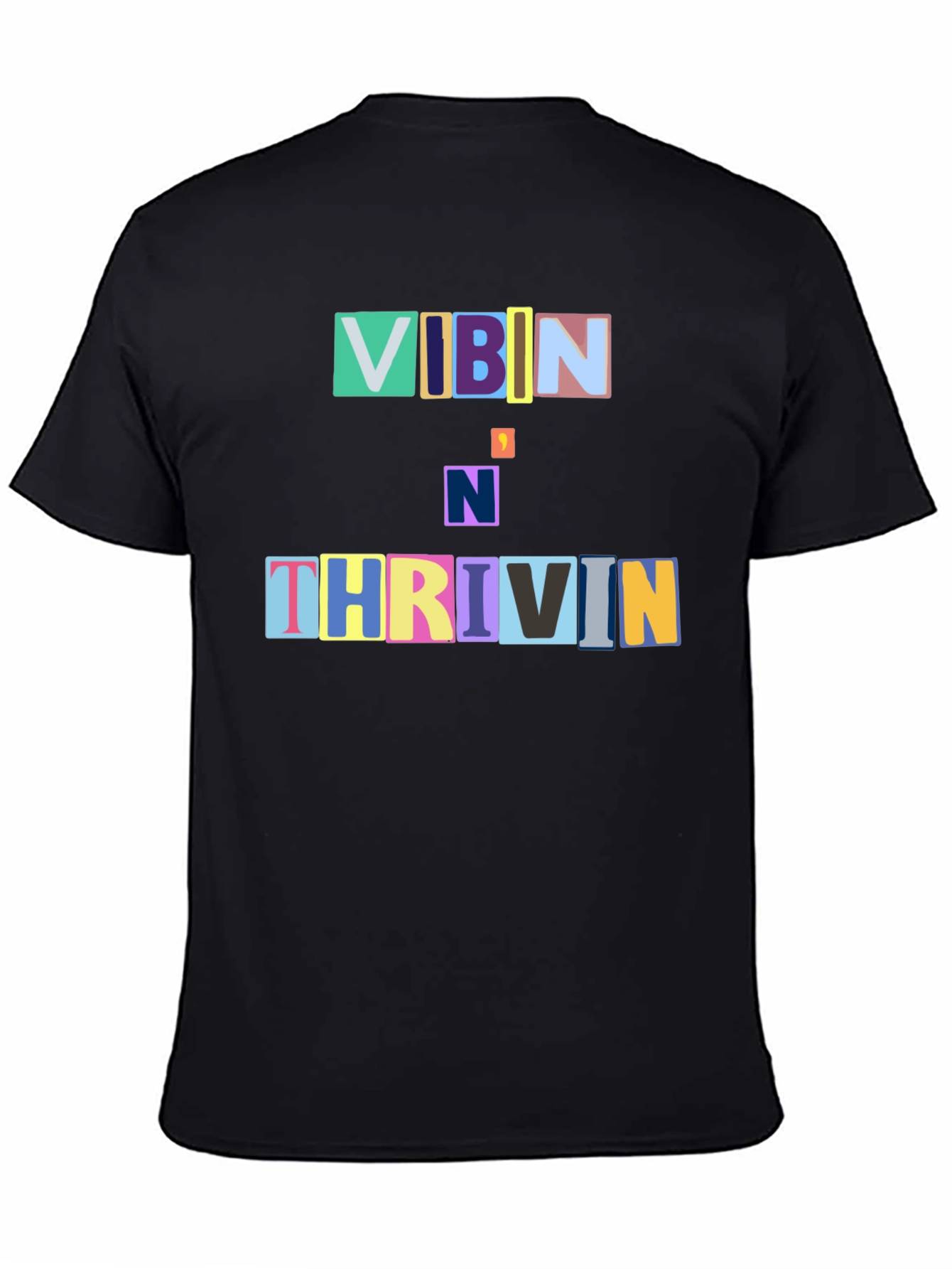 Vibin N Thrivin Graphic Tee - Trendy Design