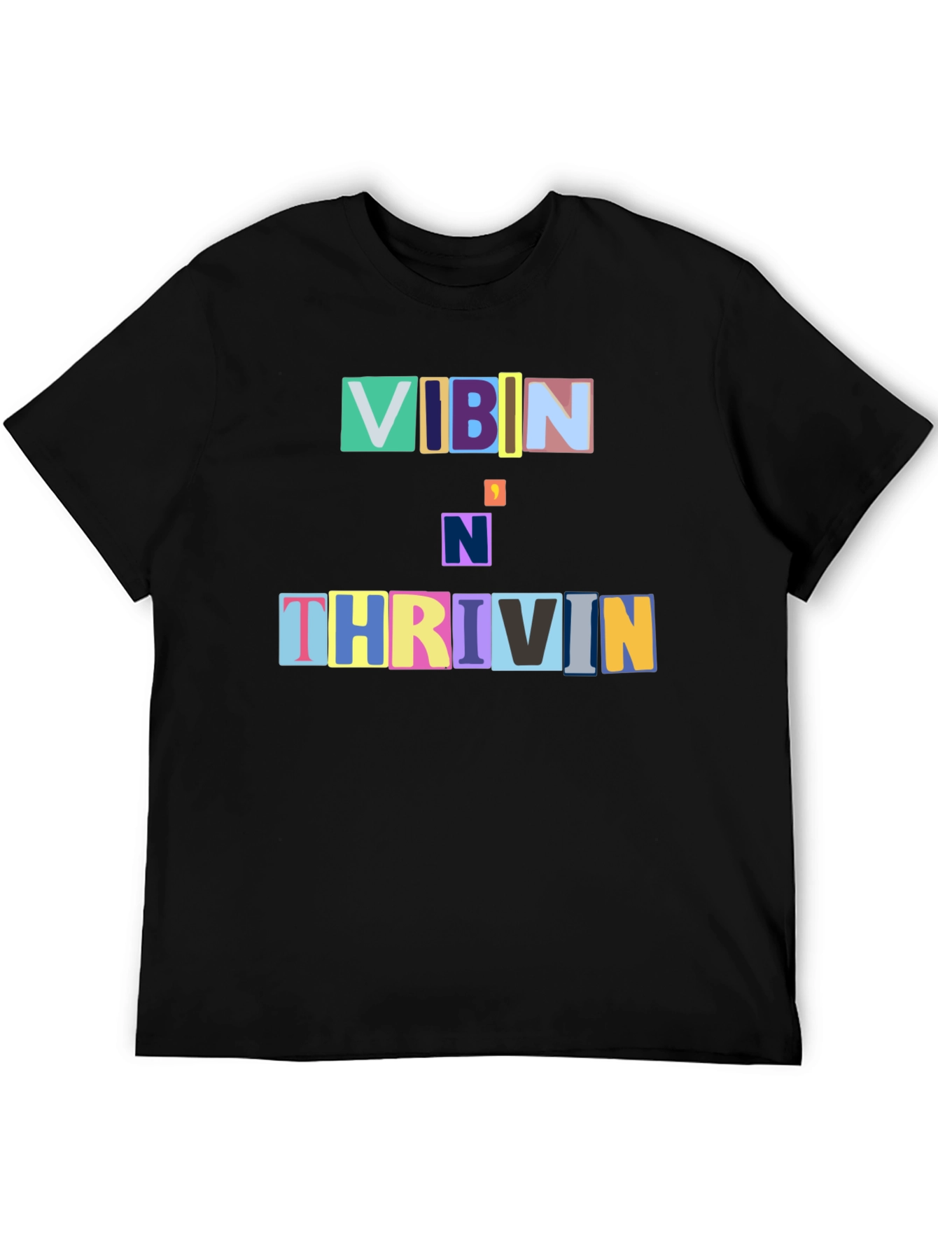 Vibin N Thrivin Graphic Tee - Trendy Design