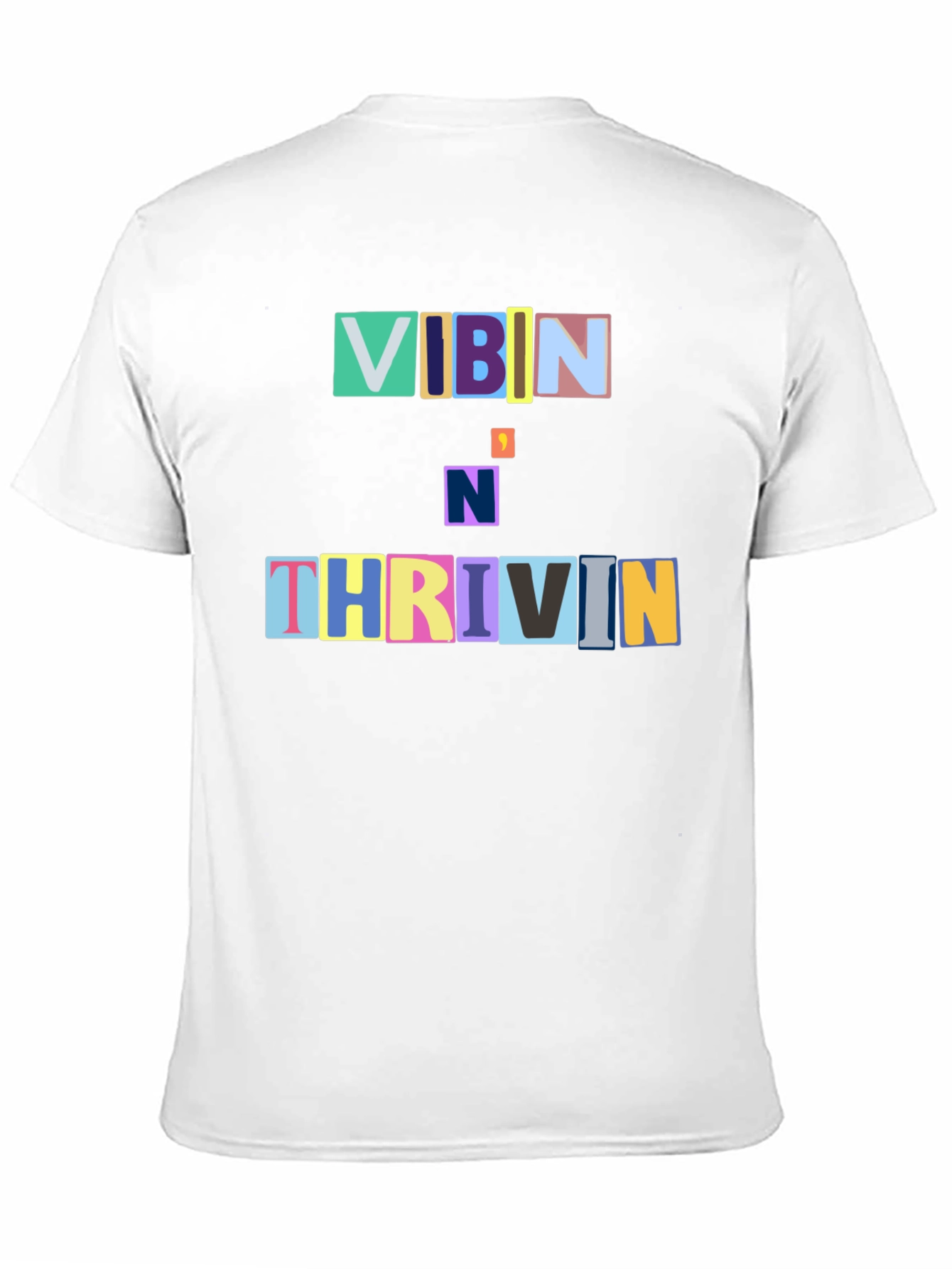 Vibin N Thrivin Graphic Tee - Trendy Design
