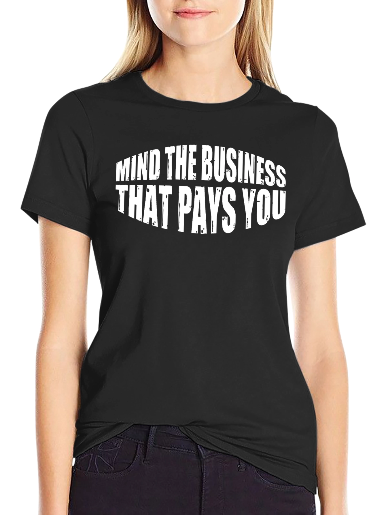 Mind The Business Black T-Shirt