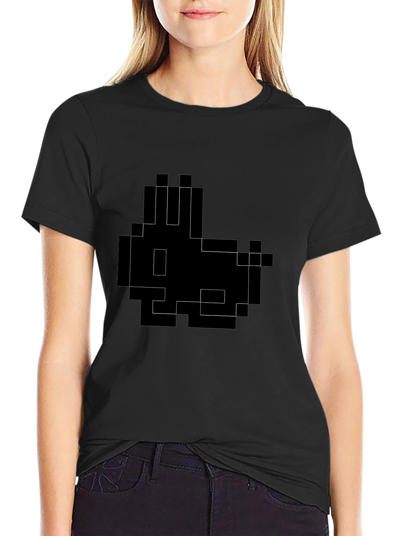 Pixel Rabbit Graphic Tee - Gamer Style