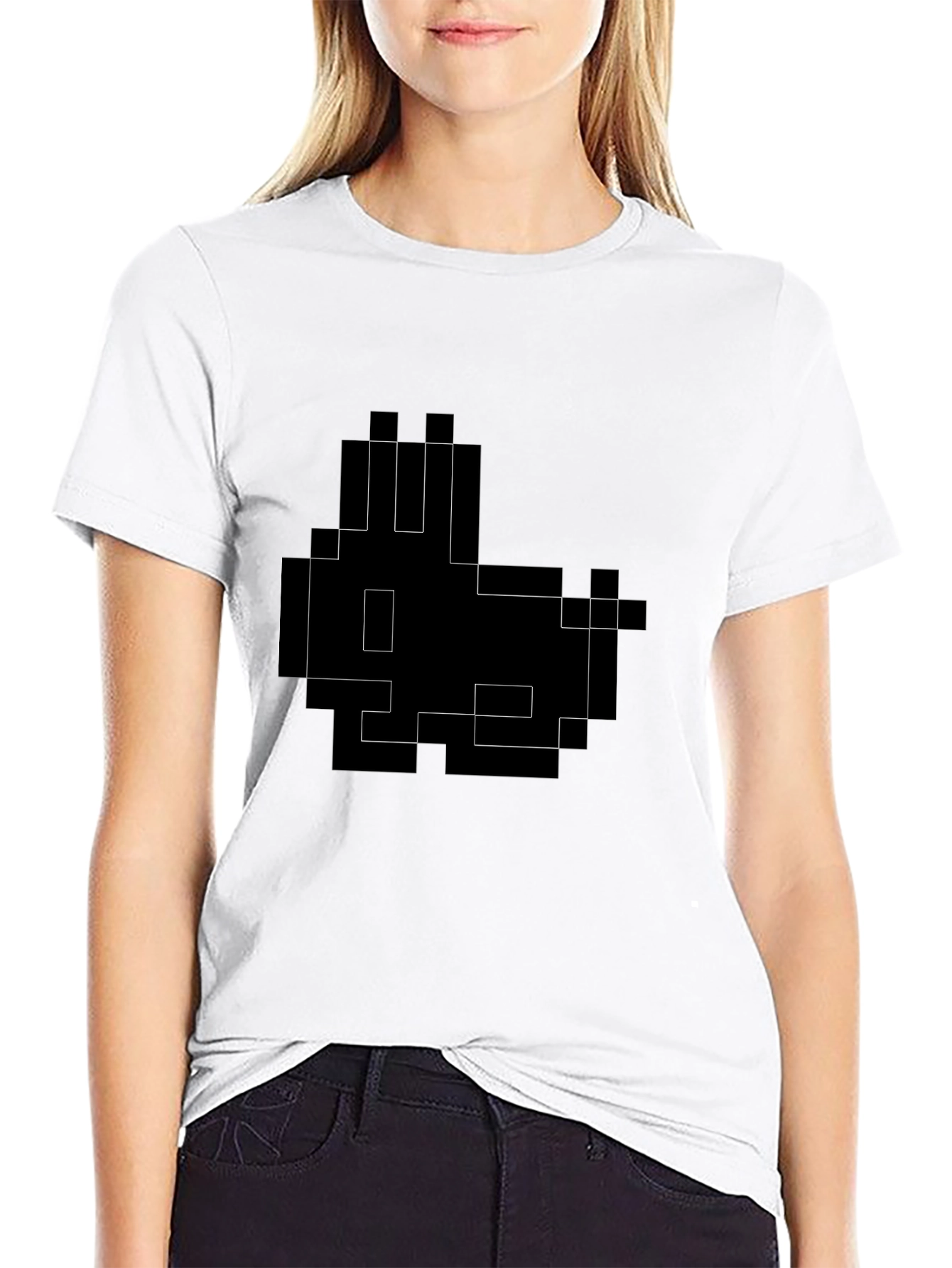 Pixel Rabbit Graphic Tee - Gamer Style