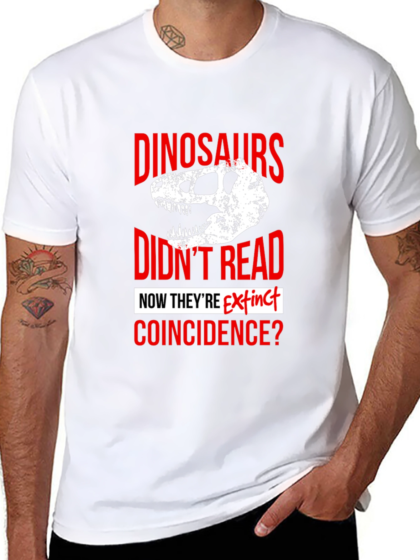 Dinosaurs Didnt Read T-Shirt