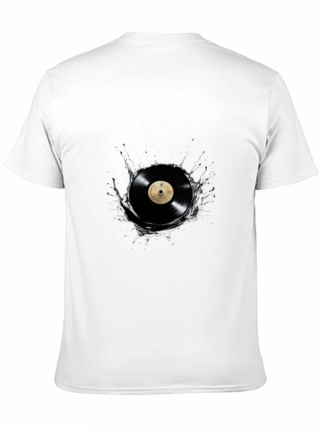 Vinyl Record Splash Graphic T-Shirt
