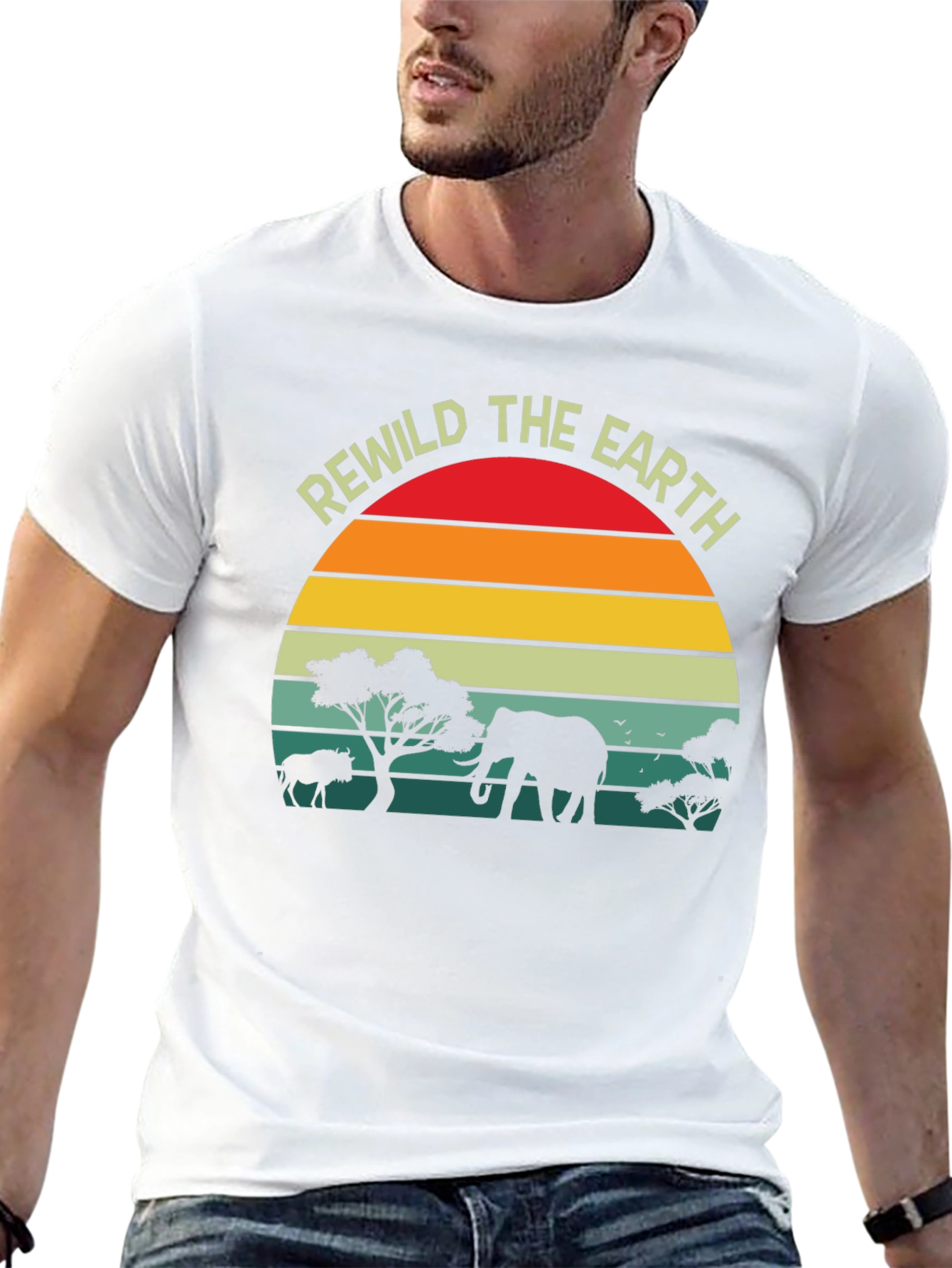 Rewild the Earth T-Shirt - Wildlife Conservation Tee