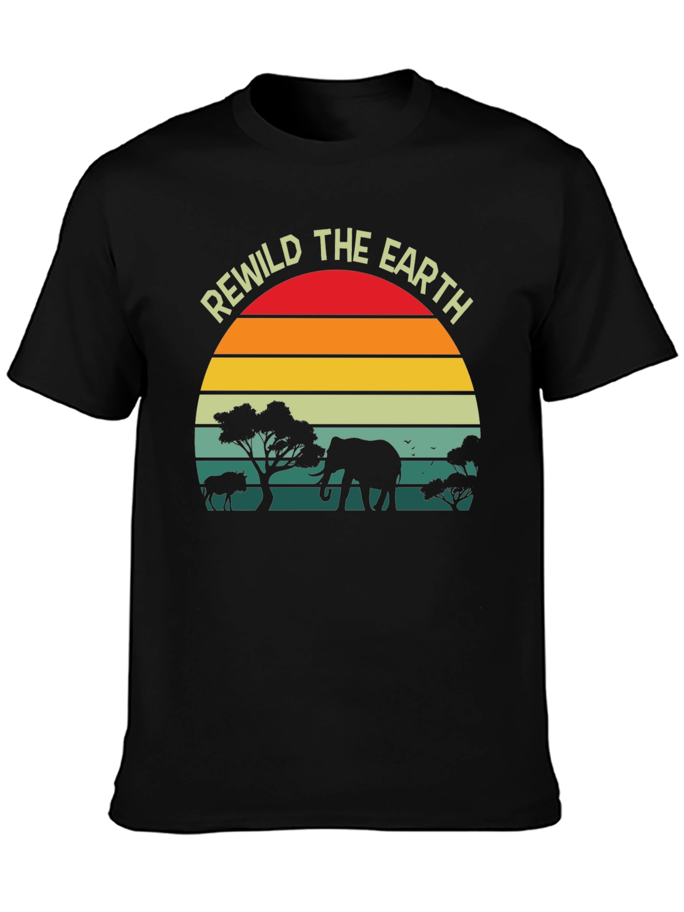 Rewild the Earth T-Shirt - Wildlife Conservation Tee