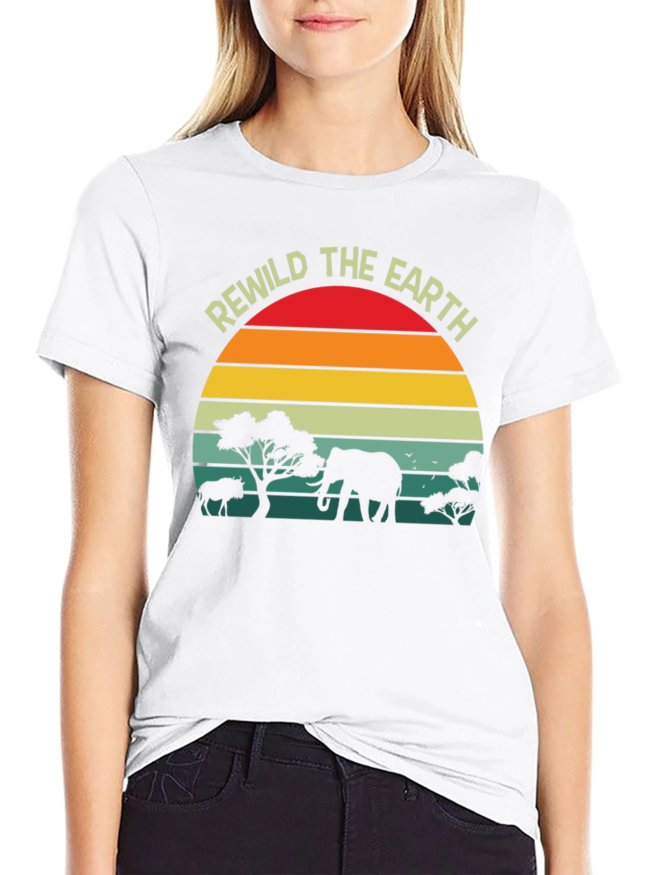 Rewild the Earth T-Shirt - Wildlife Conservation Tee