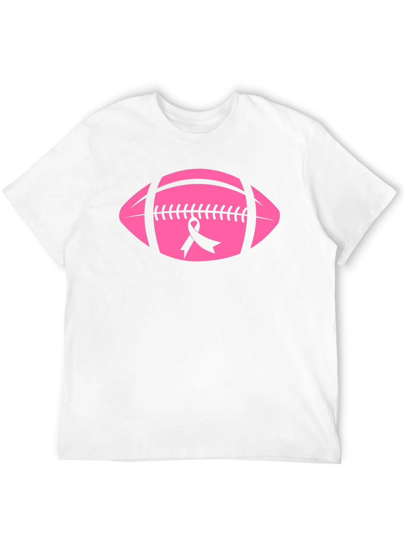 Pink Football Breast Cancer Awareness T-Shirt