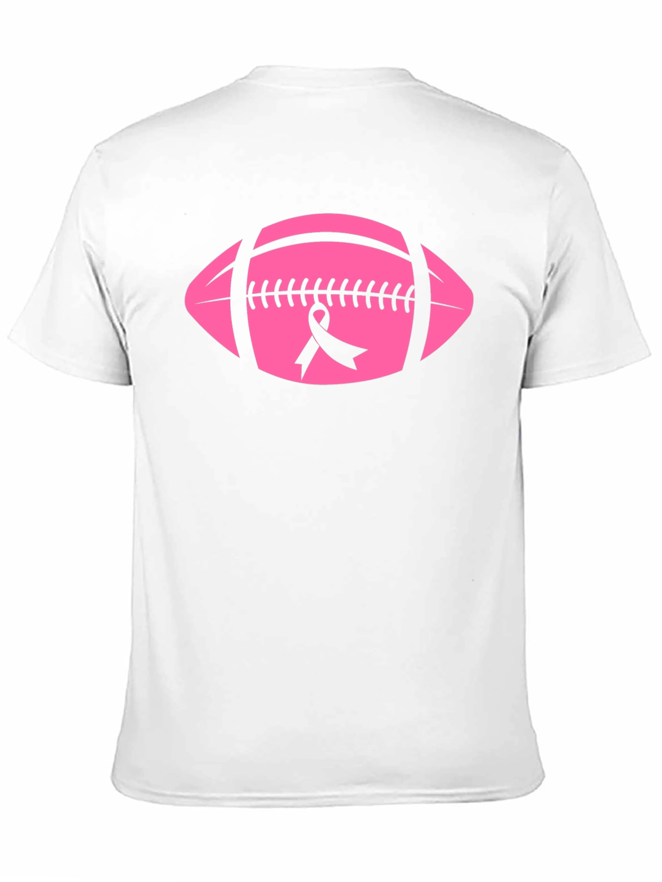 Pink Football Breast Cancer Awareness T-Shirt