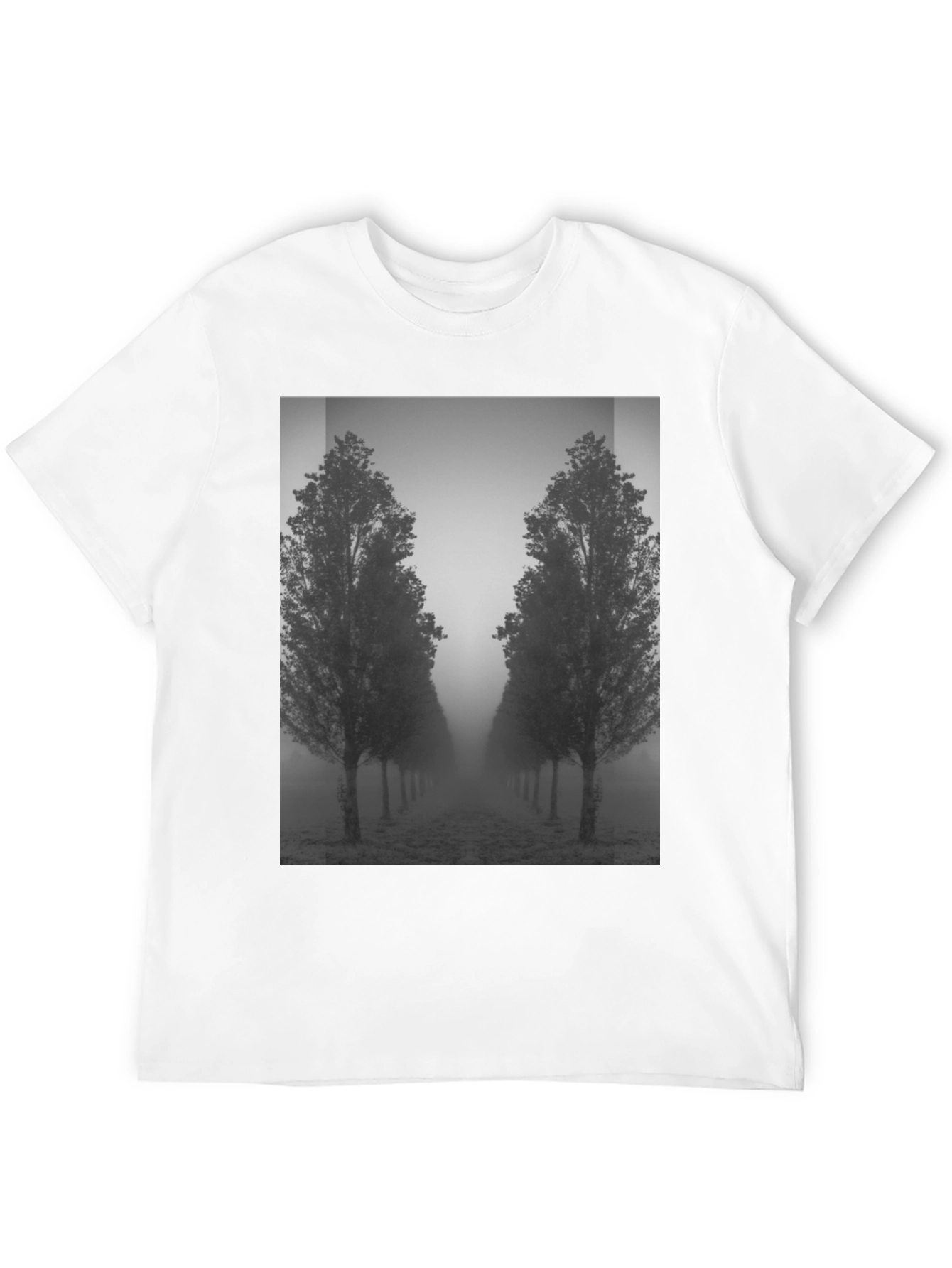Misty Tree Lane Black T-Shirt