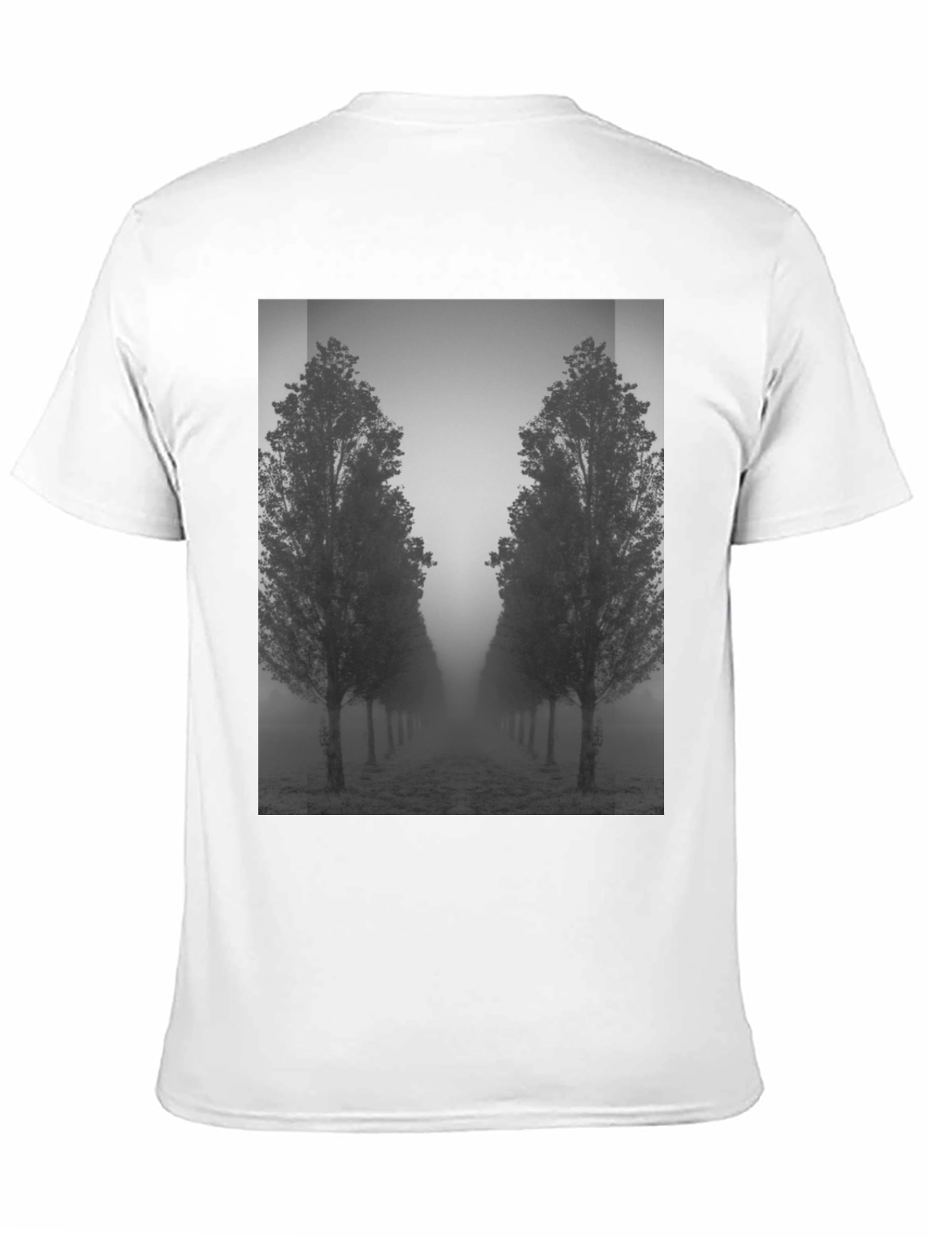 Misty Tree Lane Black T-Shirt