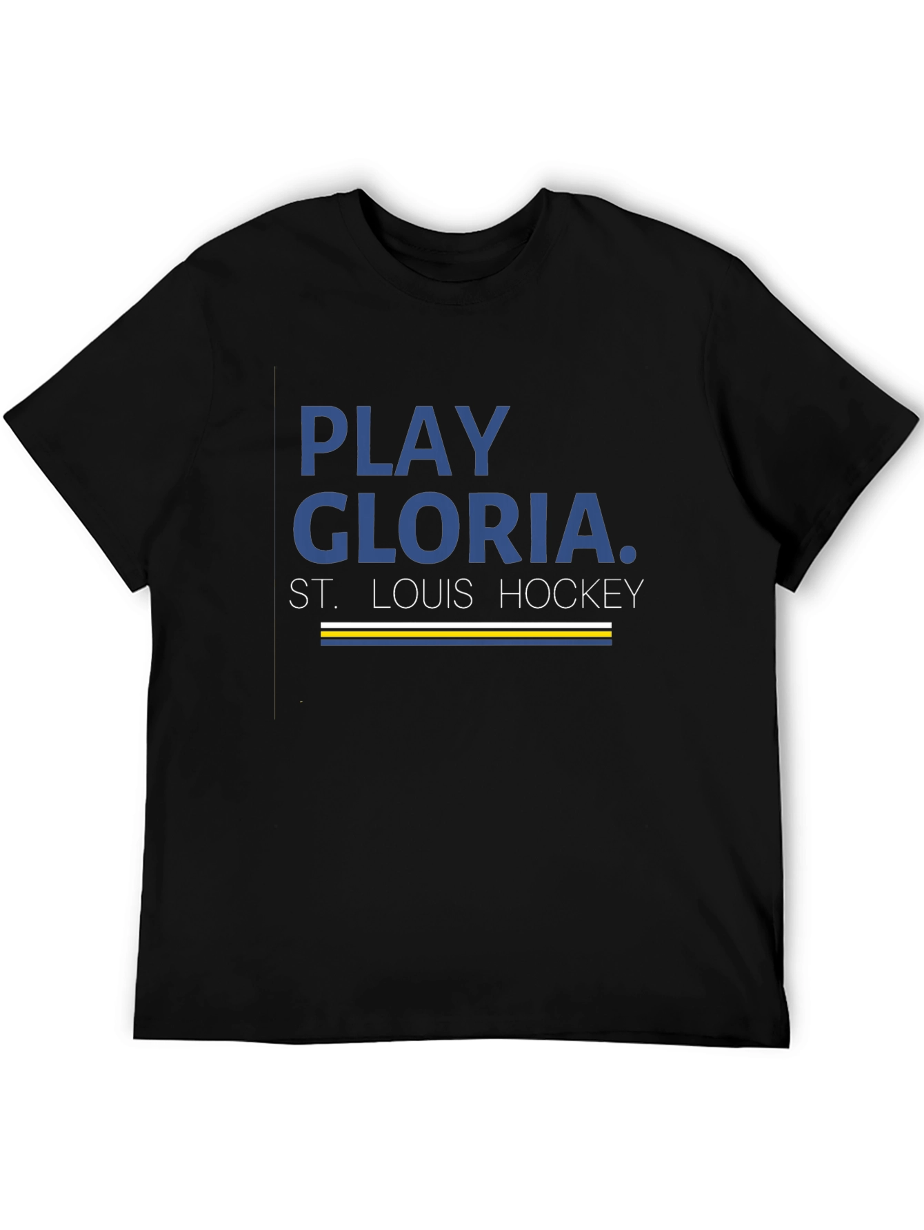 Play Gloria St. Louis Hockey Black T-Shirt