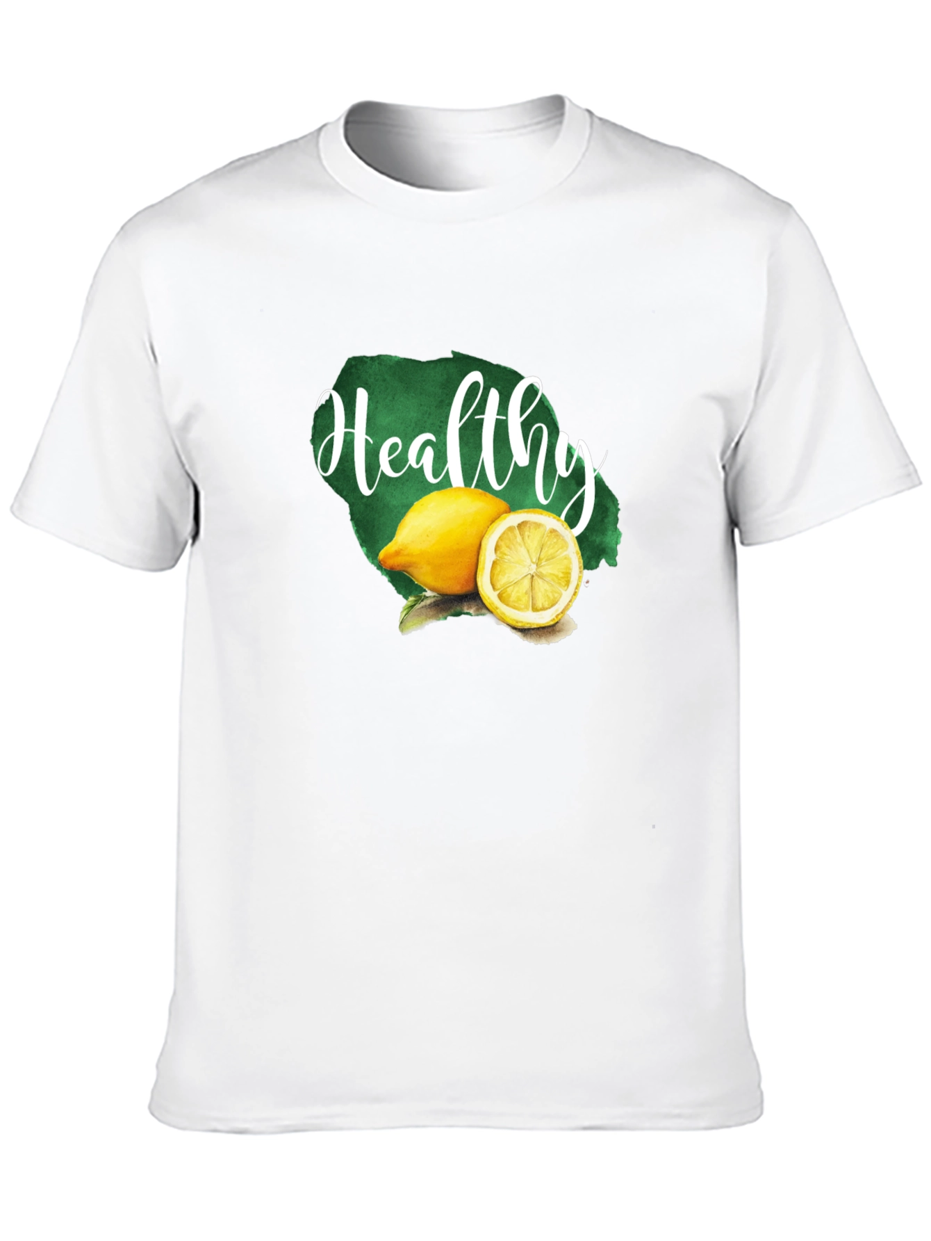 Healthy Lemon Graphic Tee - Unisex Black T-Shirt