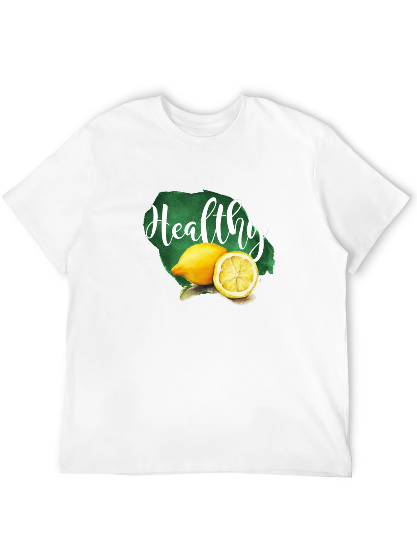 Healthy Lemon Graphic Tee - Unisex Black T-Shirt