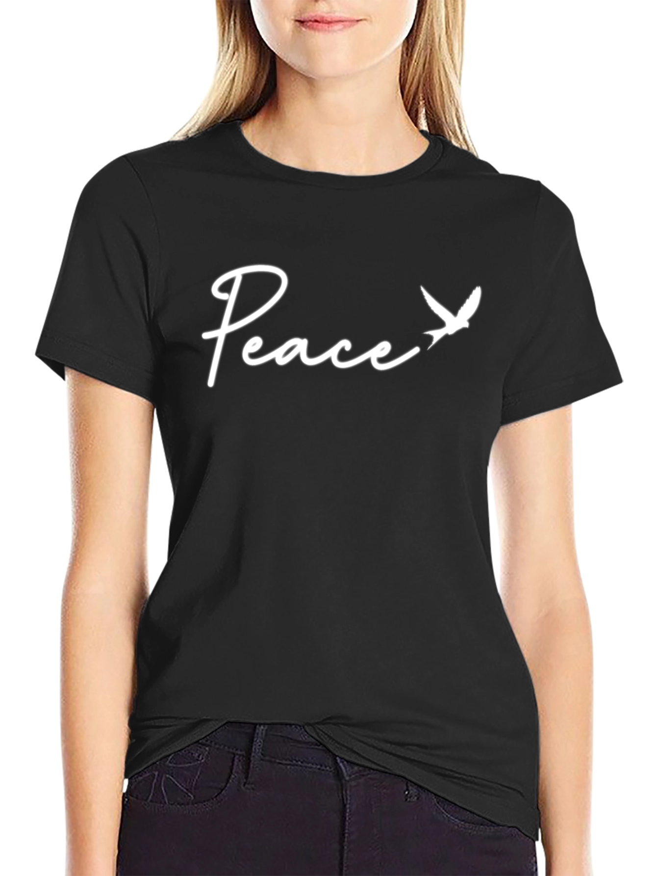 Peace Dove Graphic Tee - Stylish Comfort
