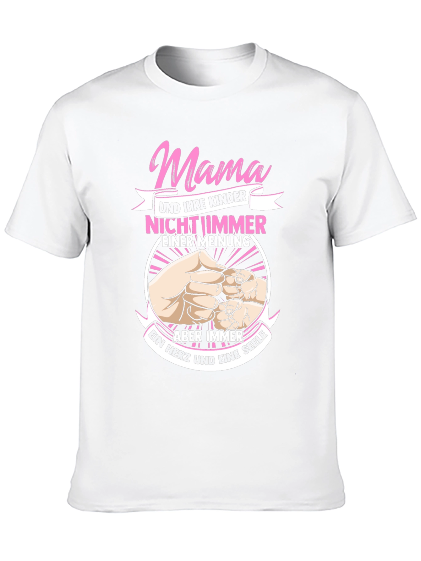 Mama T-Shirt - Mother & Children - One Heart