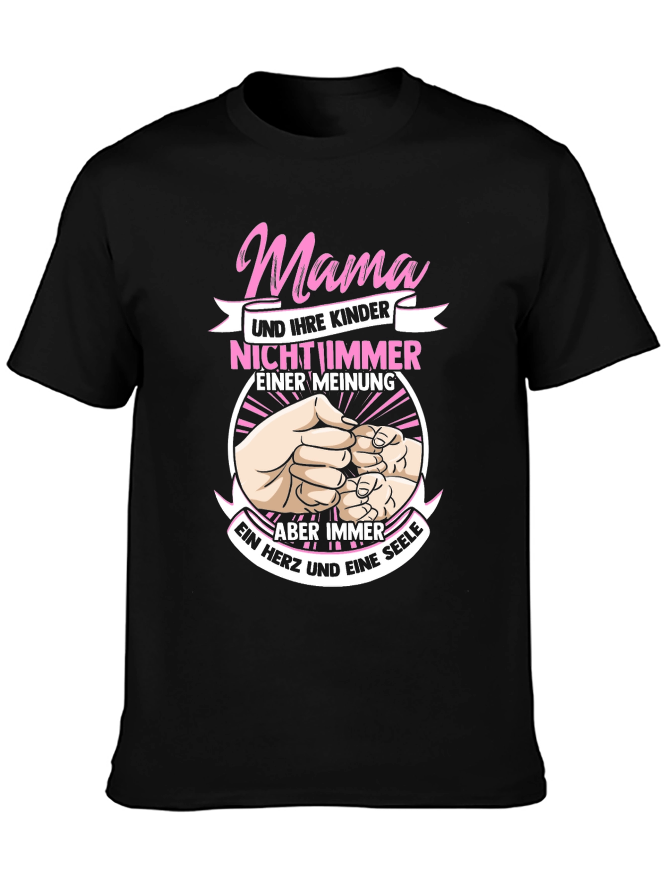 Mama T-Shirt - Mother & Children - One Heart