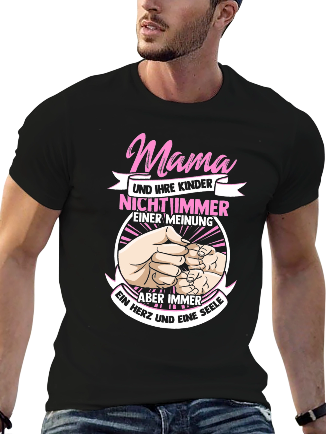 Mama T-Shirt - Mother & Children - One Heart