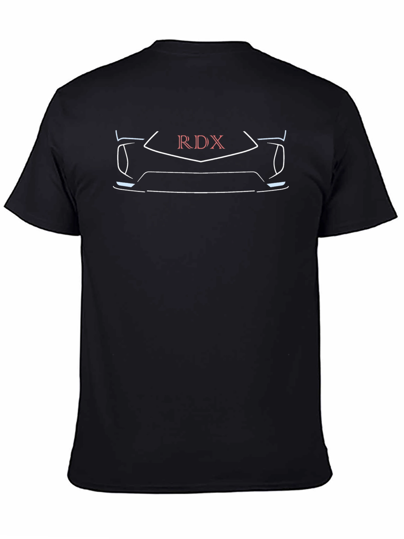 RDX Car Outline Graphic Black T-Shirt