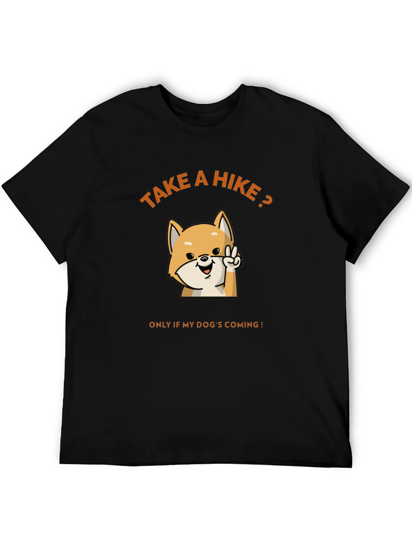 Take a Hike? Dog Lovers Black Graphic Tee