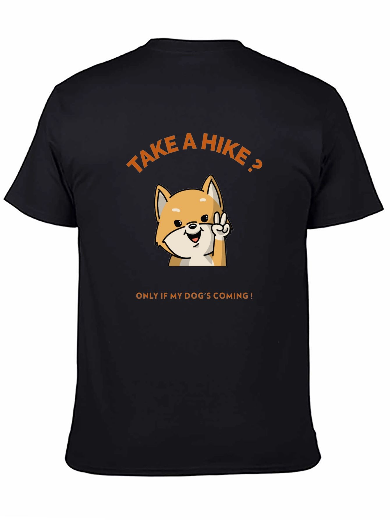 Take a Hike? Dog Lovers Black Graphic Tee