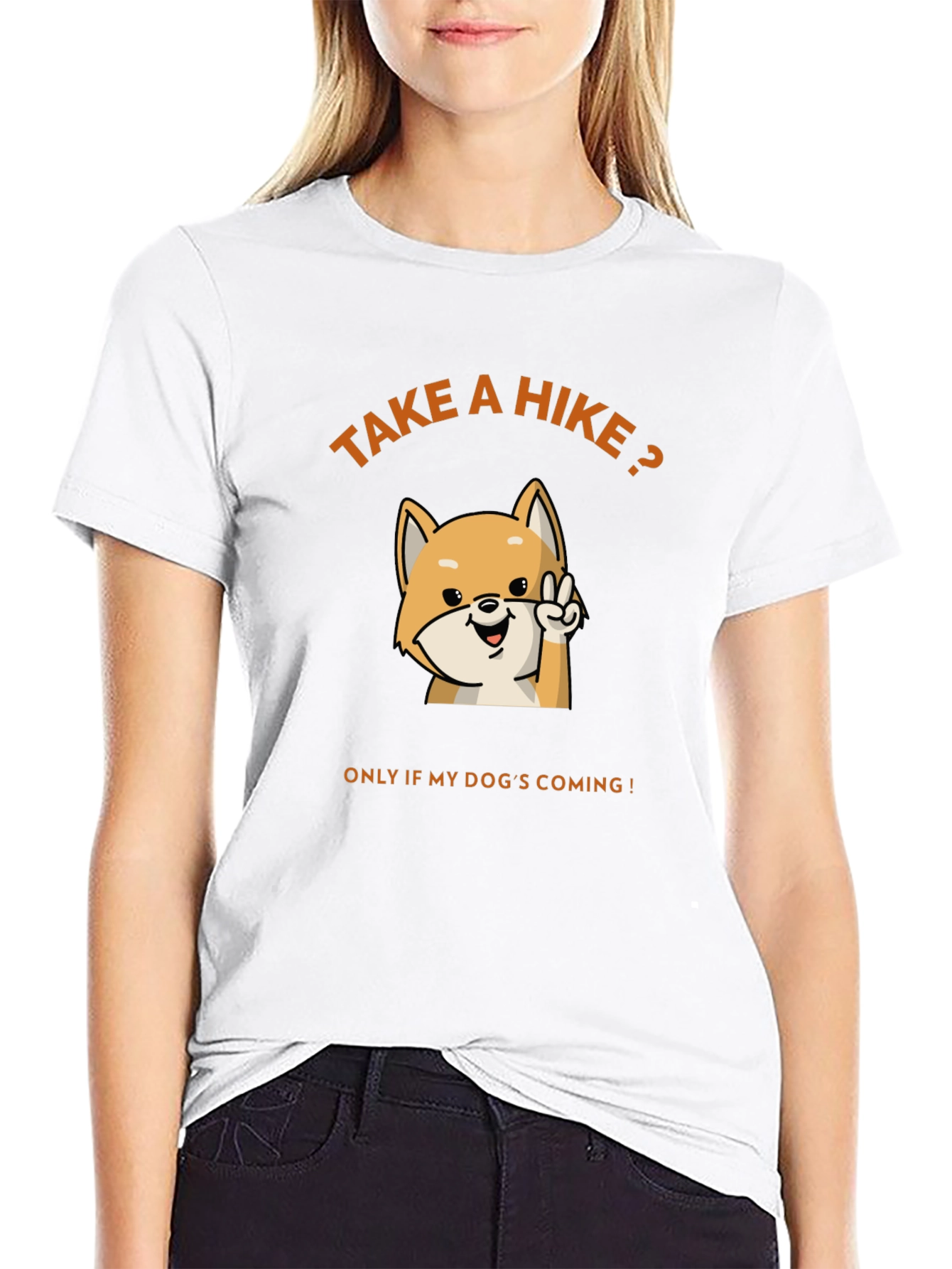Take a Hike? Dog Lovers Black Graphic Tee