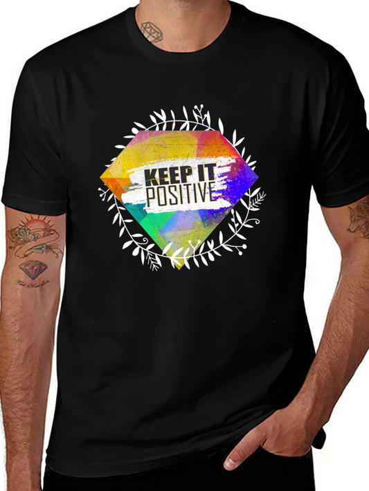 Keep It Positive Graphic Tee - Black