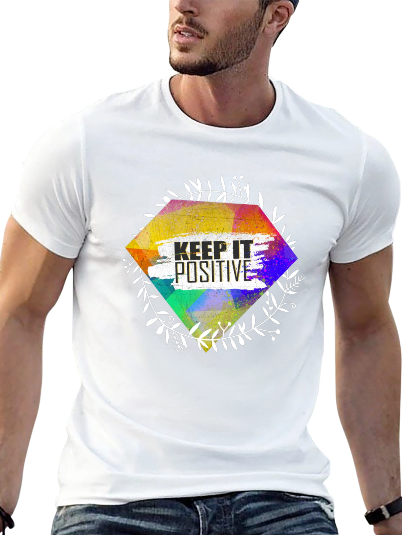 Keep It Positive Graphic Tee - Black