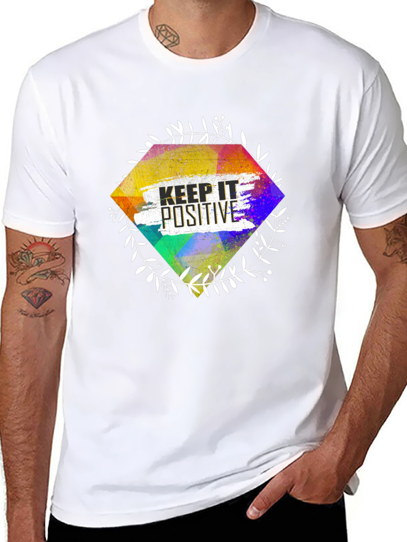 Keep It Positive Graphic Tee - Black