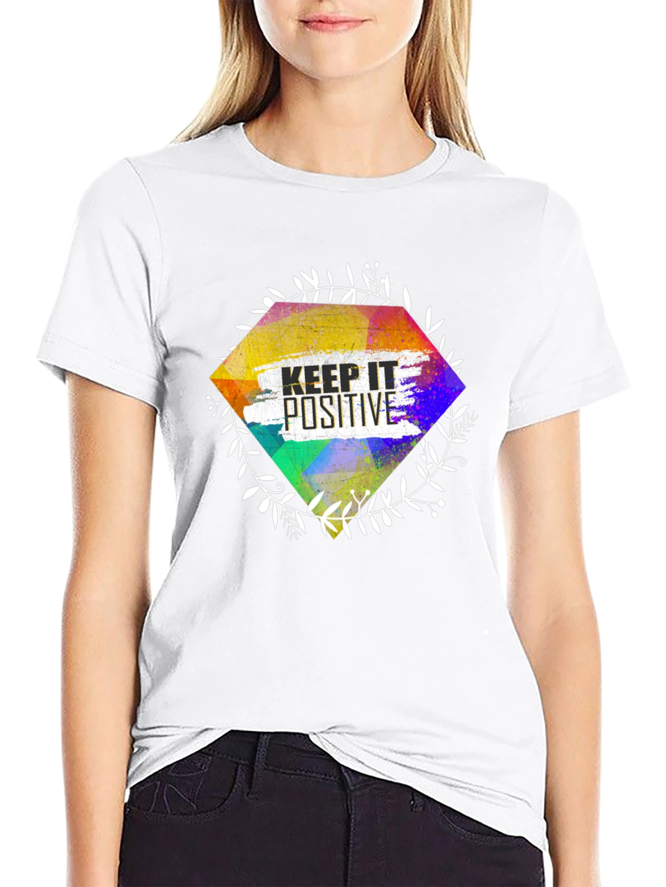 Keep It Positive Graphic Tee - Black