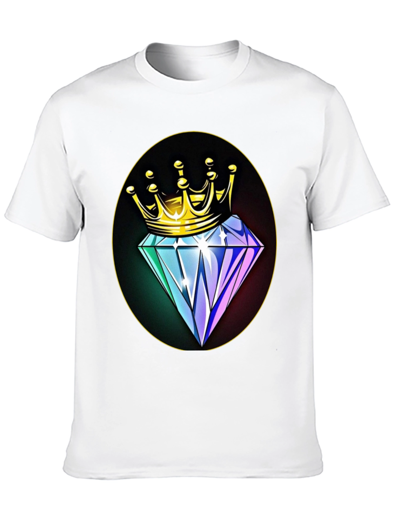 Crown Diamond Graphic Tee - Mens Black T-Shirt