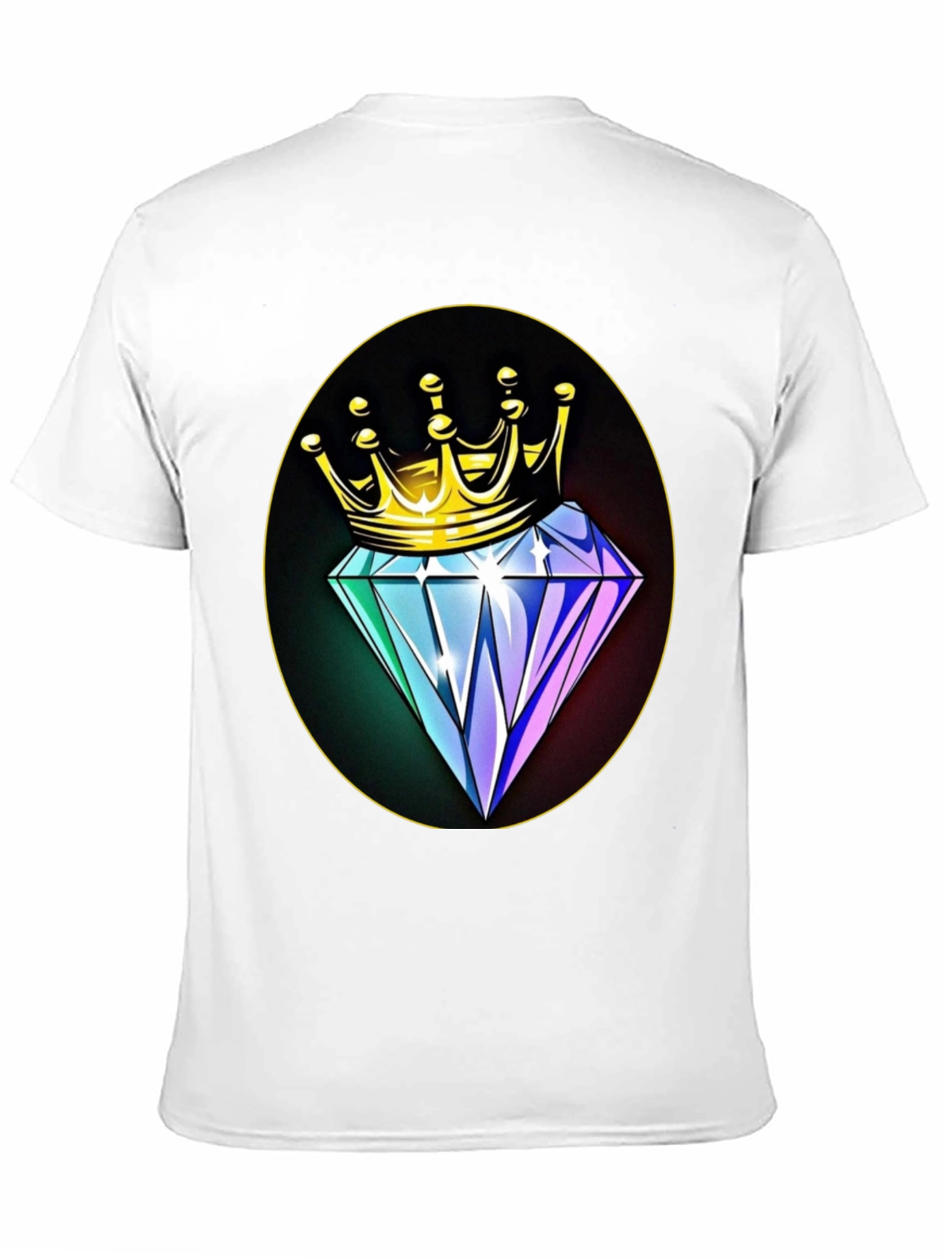 Crown Diamond Graphic Tee - Mens Black T-Shirt
