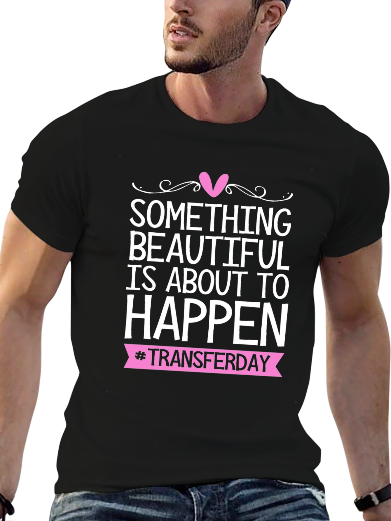 Beautiful Transfer Day Tee - Black Graphic T-Shirt