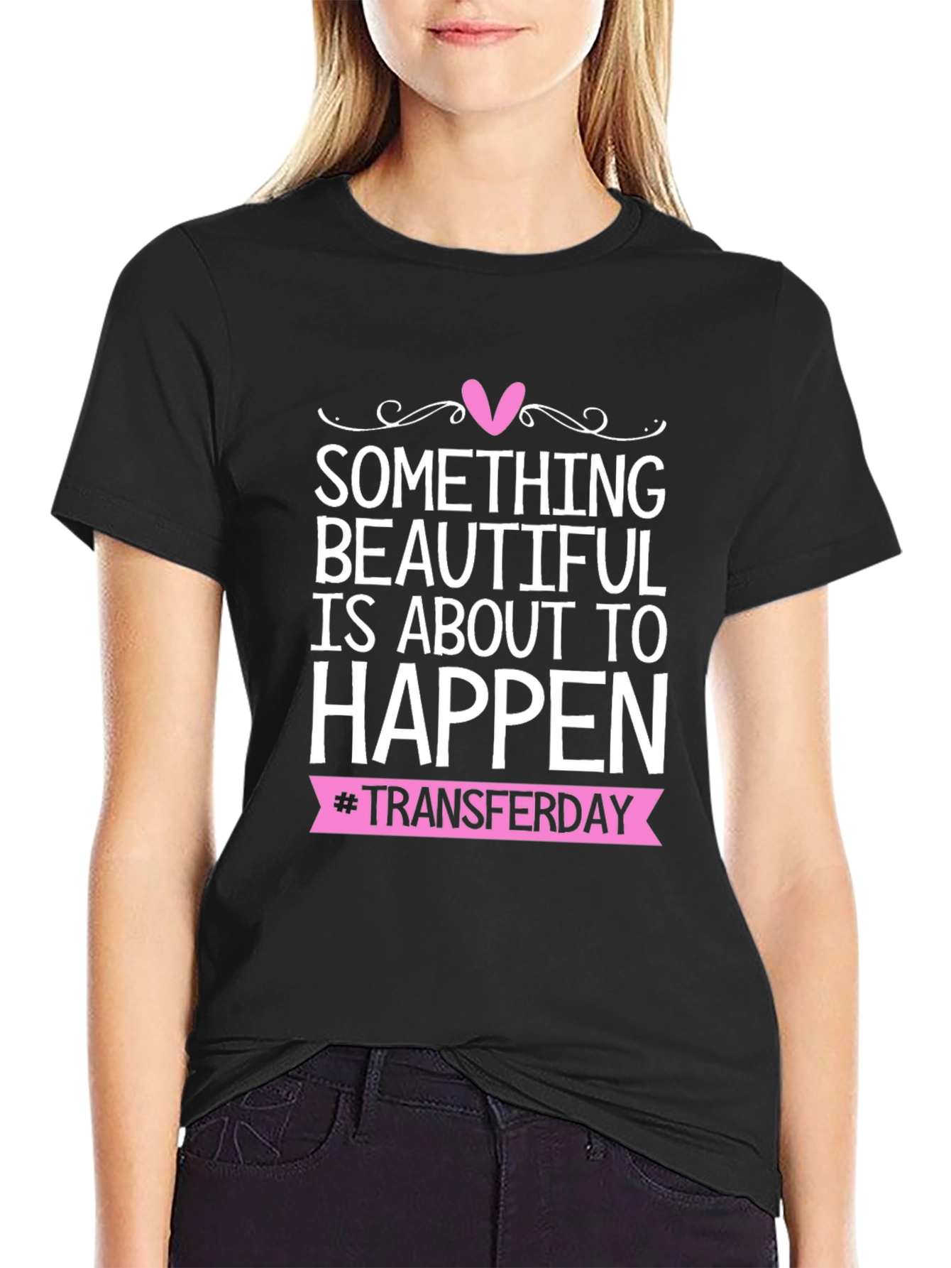 Beautiful Transfer Day Tee - Black Graphic T-Shirt