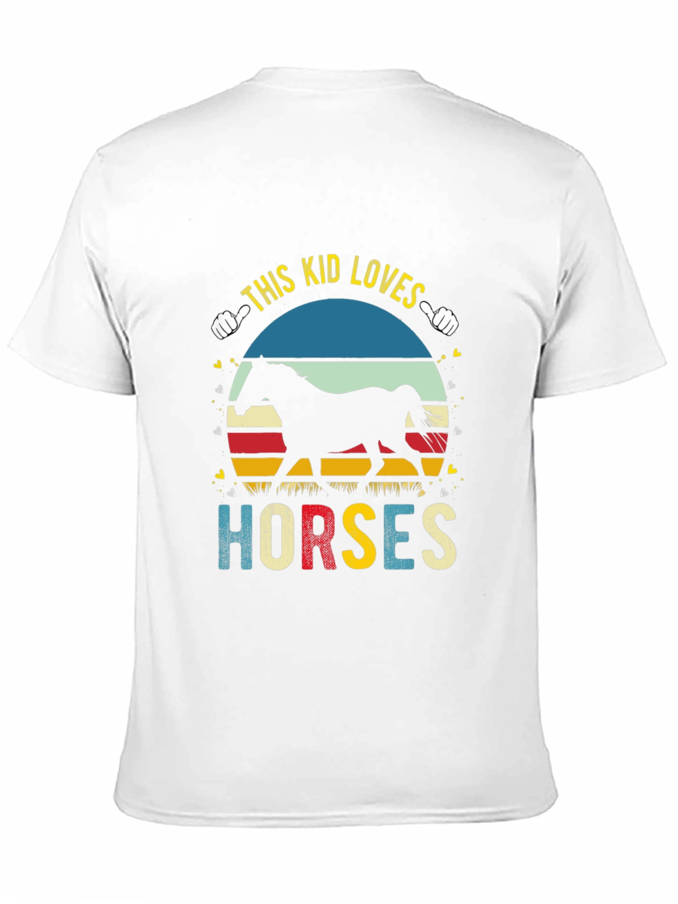 This Kid Loves Horses Black T-Shirt